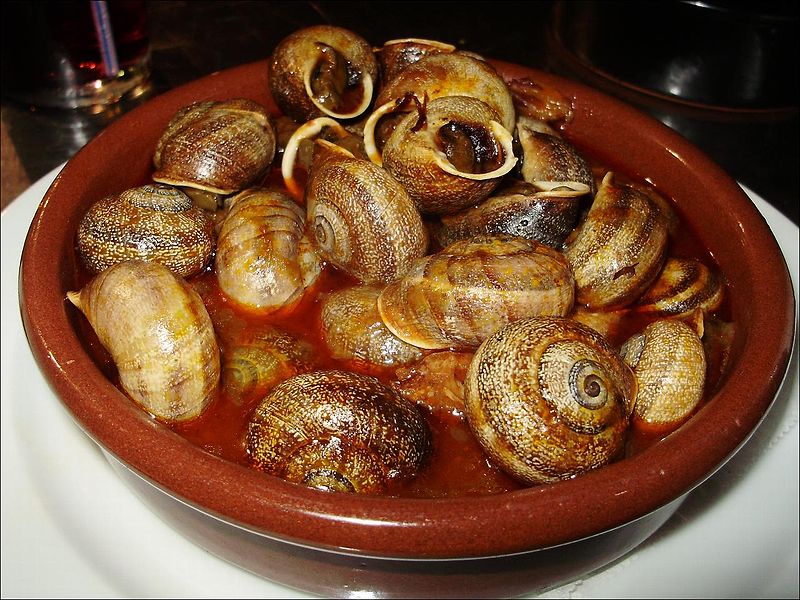 caracoles servidos en barcelona nachof