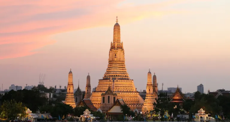 Bangkok Tailandia Wat Arun Tramonto 3