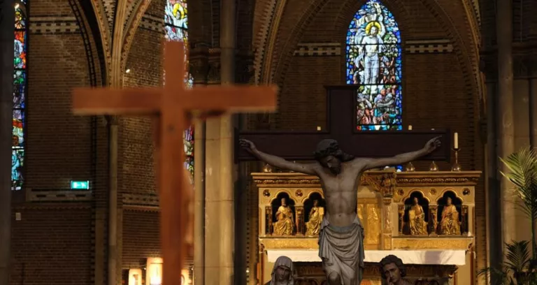 Jesus Christ Crucifixion In Church