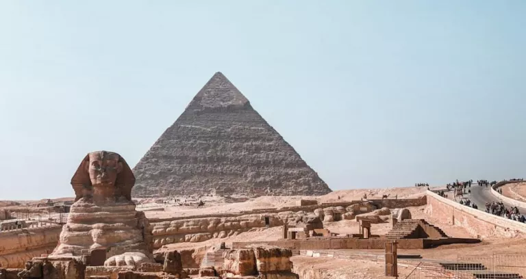Sphinx And Pyramid In Giza 1