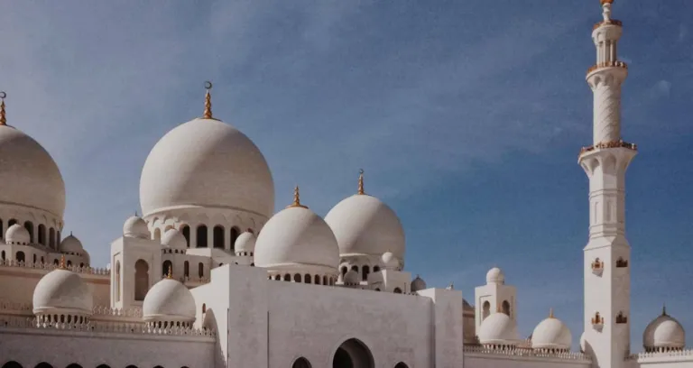 White Dome Buildings Under Blue Sky