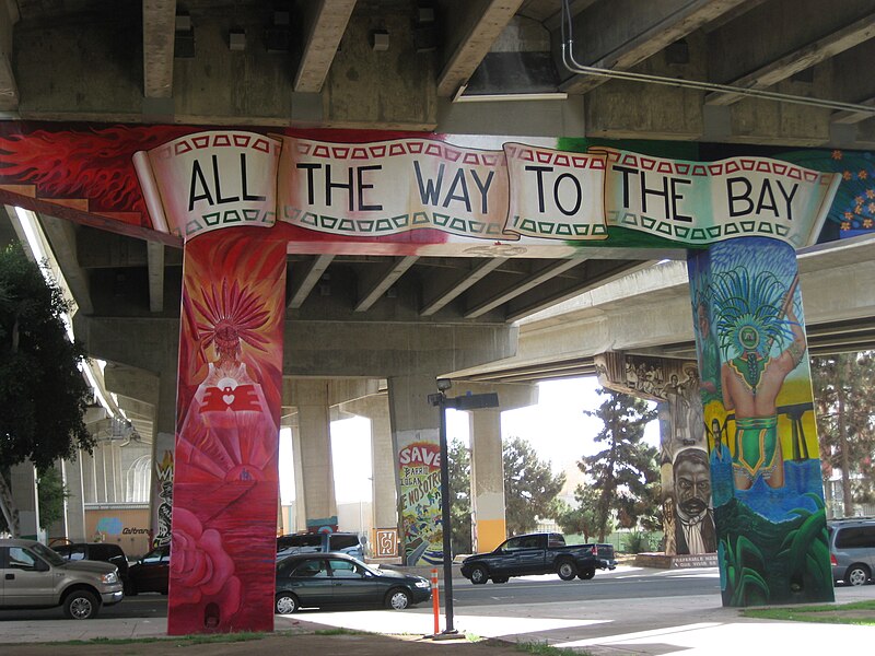 all the way to the bay mural in chicano park 1