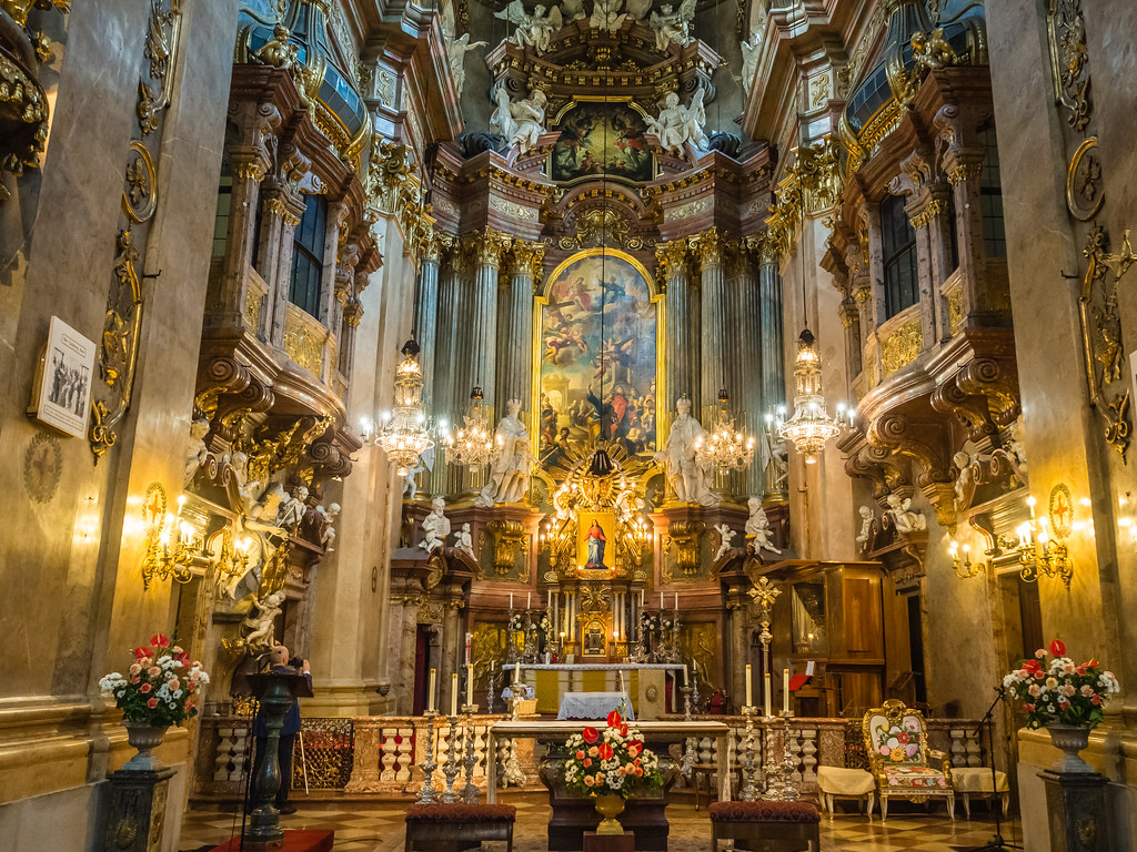 apse of church of st peter in vienna