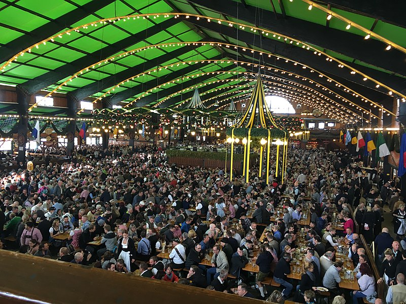 augustiner festhalle oktoberfest 2018 view from above