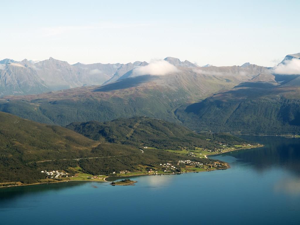 balsfjord south of tromsa norway