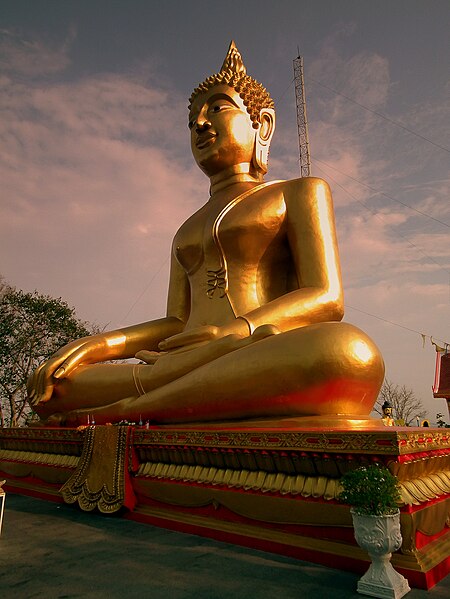 big buddha stature in pattaya thailand in january 2012