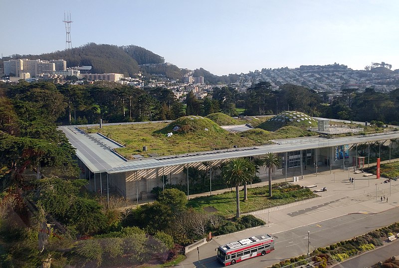 california academy of sciences aerial view 1