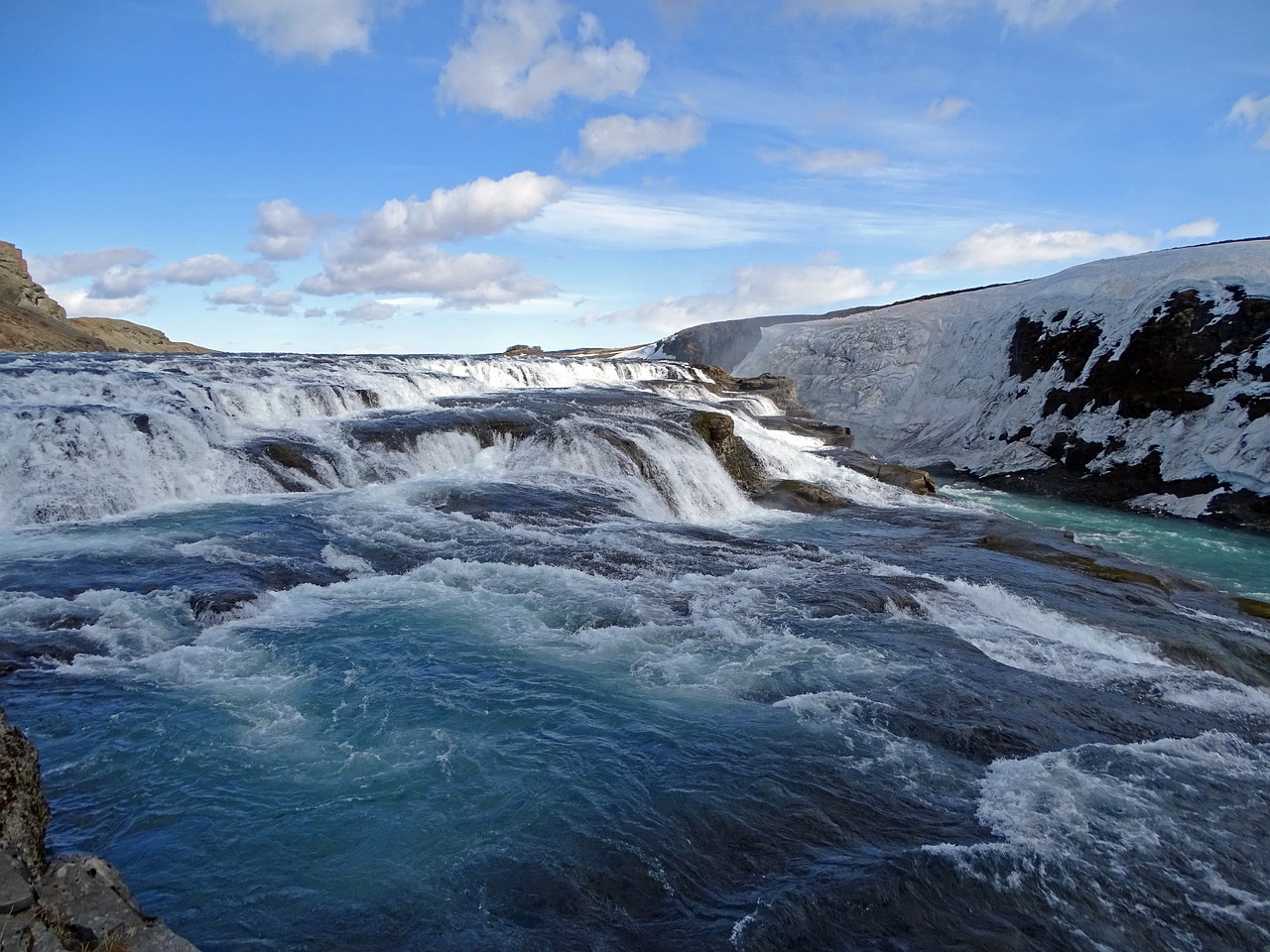 cascata islanda gullfoss acqua