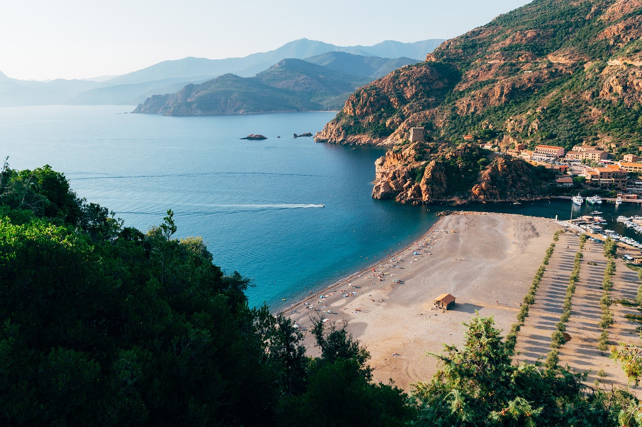 coast corsica landscape scenery