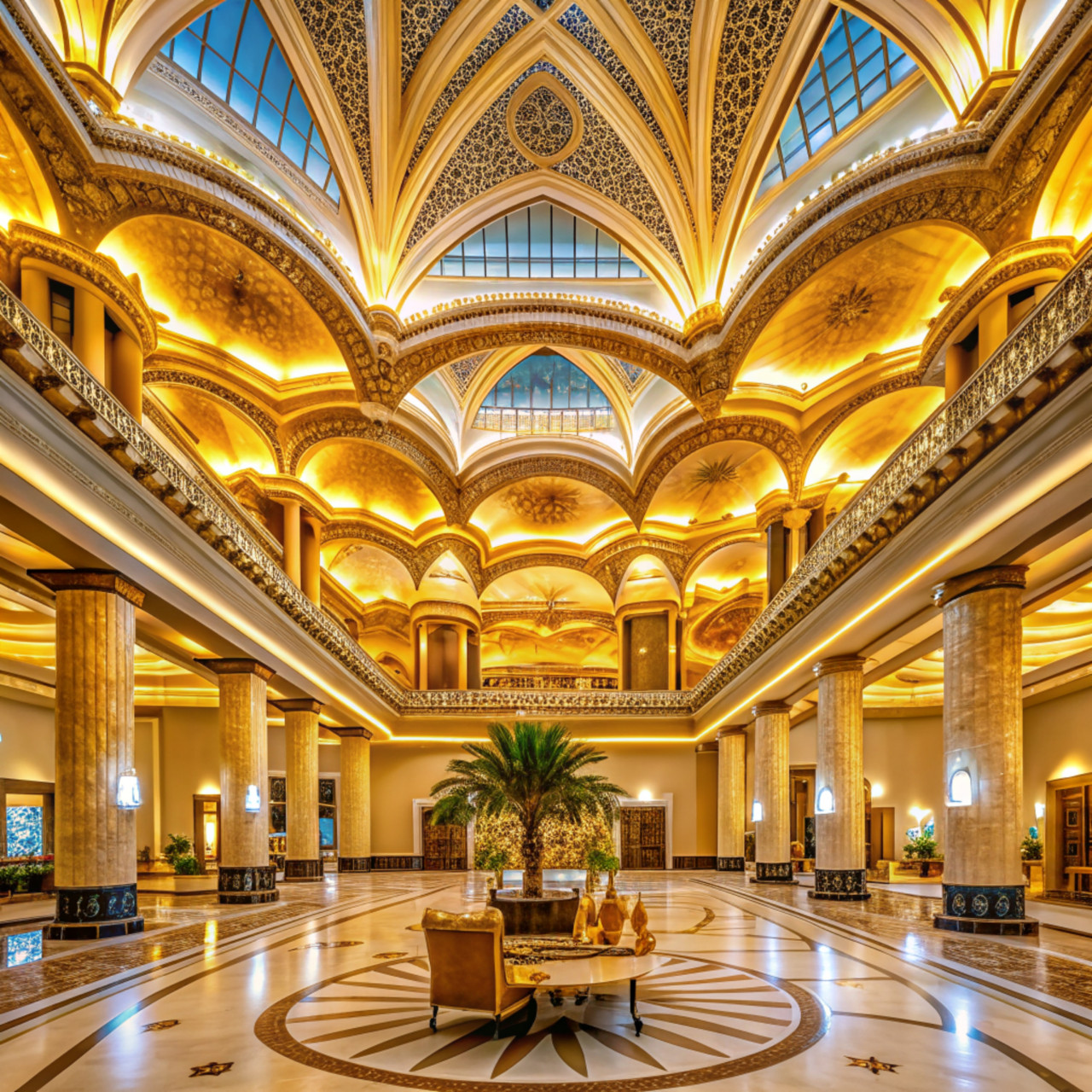 emirates palace hotel lobby abu dhabi united arab emirates