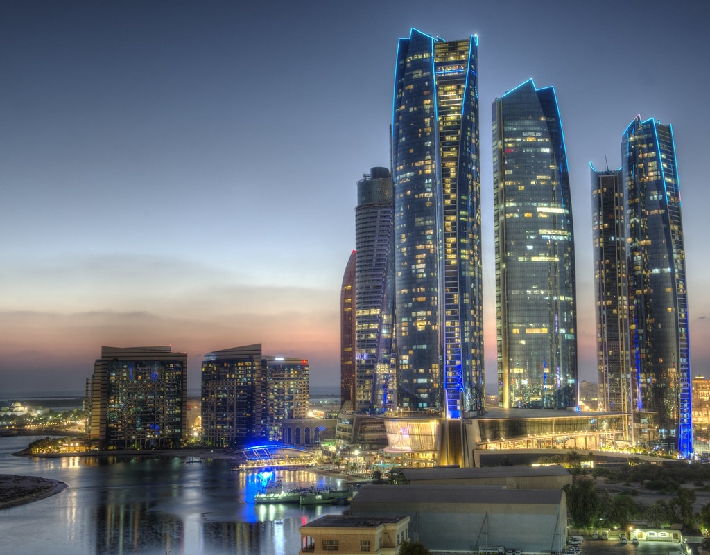 etihad towers abu dhabi united arab emirates