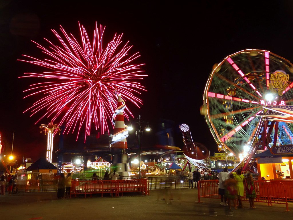 fireworks at luna park coney island