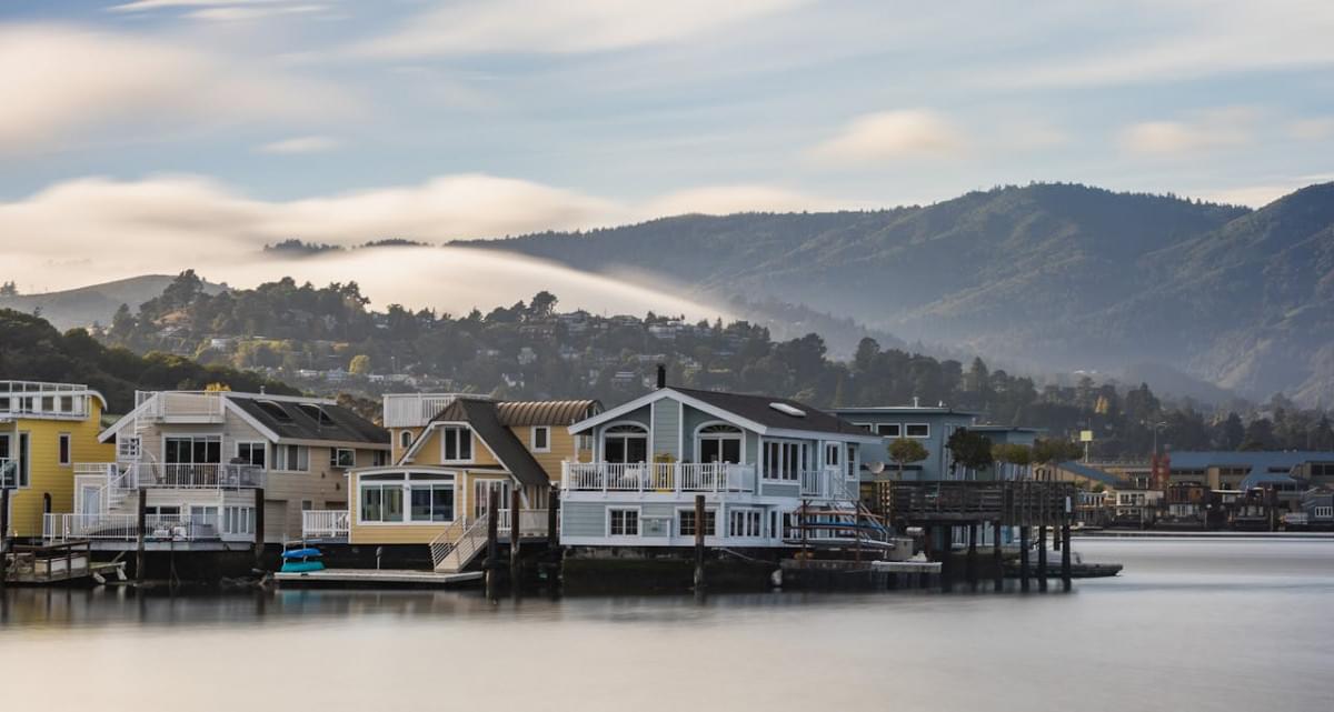 floating houses in sausalito usa