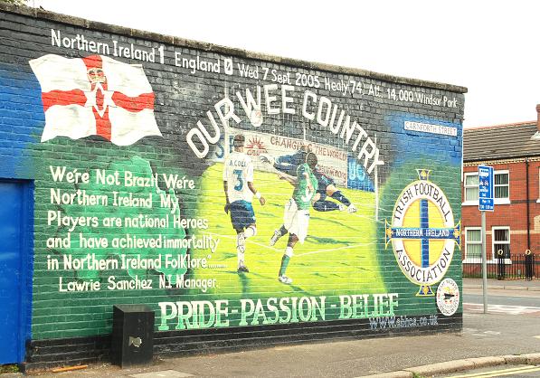 football mural belfast 1 geograph org uk 1410065