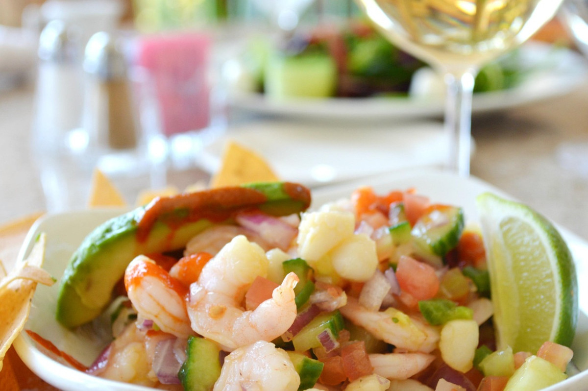 gambero ceviche cibo ristorante