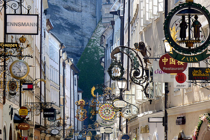 getreidegasse in salzburg