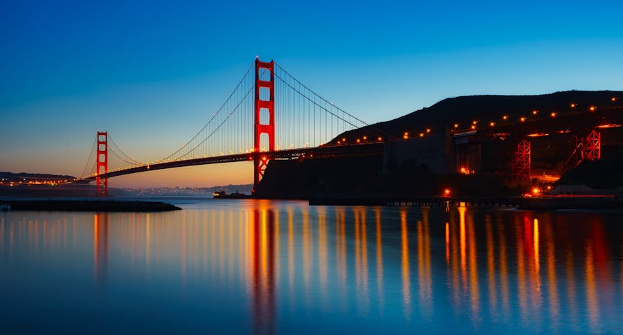 golden gate bridge di san francisco in california