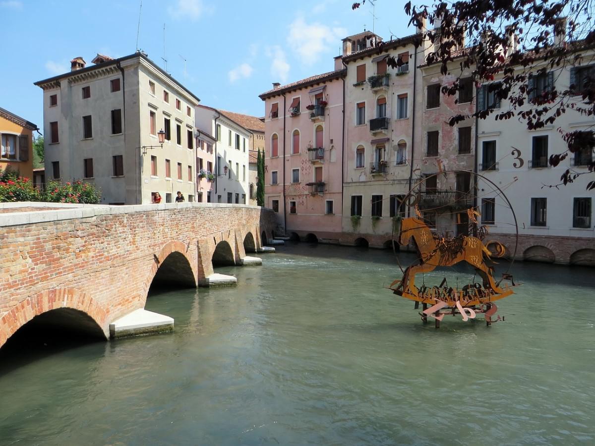 italia treviso fiume ponte canale