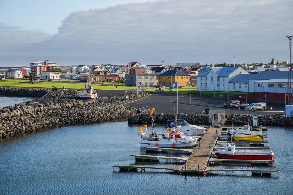 keflavik harbour and downtown