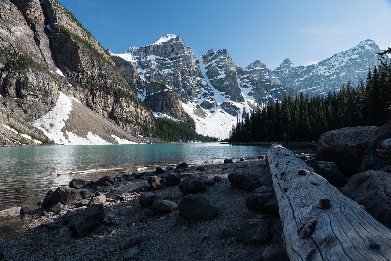 lago montagne alberta canada