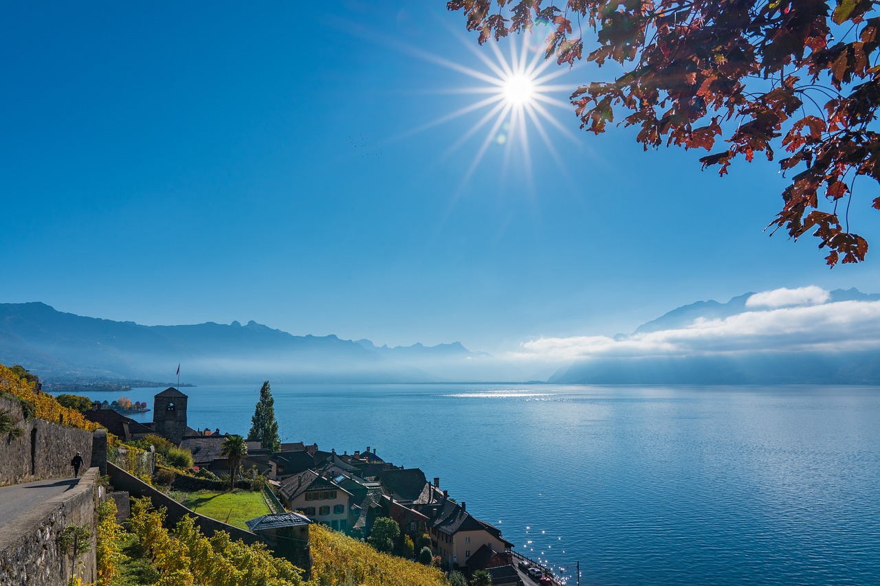 lavaux lago di ginevra svizzera