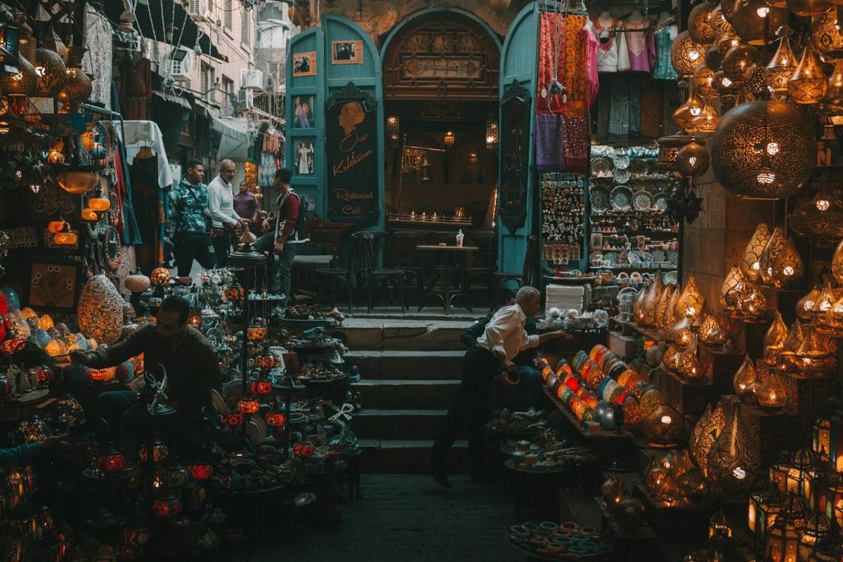 mercato cairo egitto strada