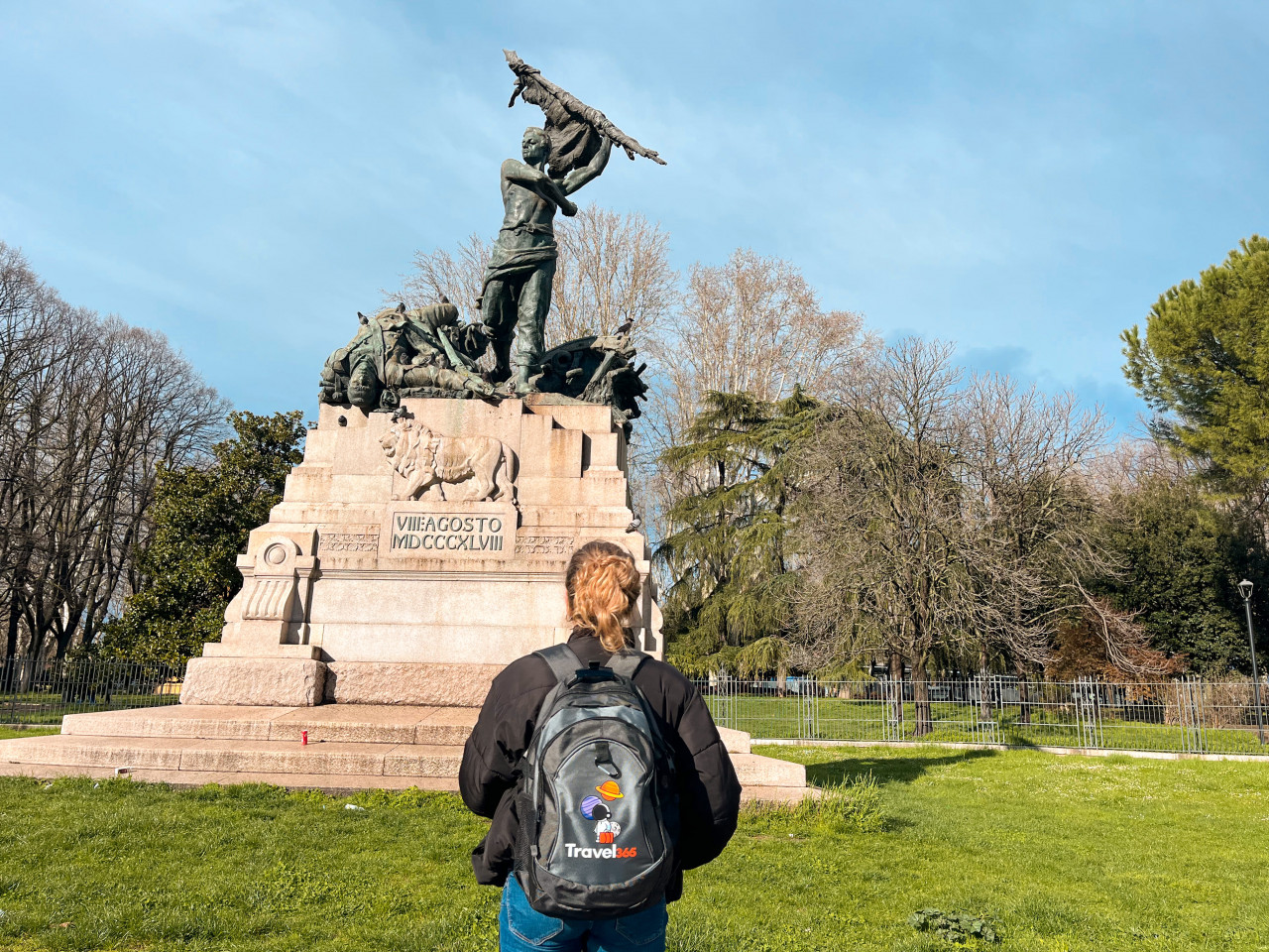 monumento ai caduti dell 8 agosto 1848 parco montagnola