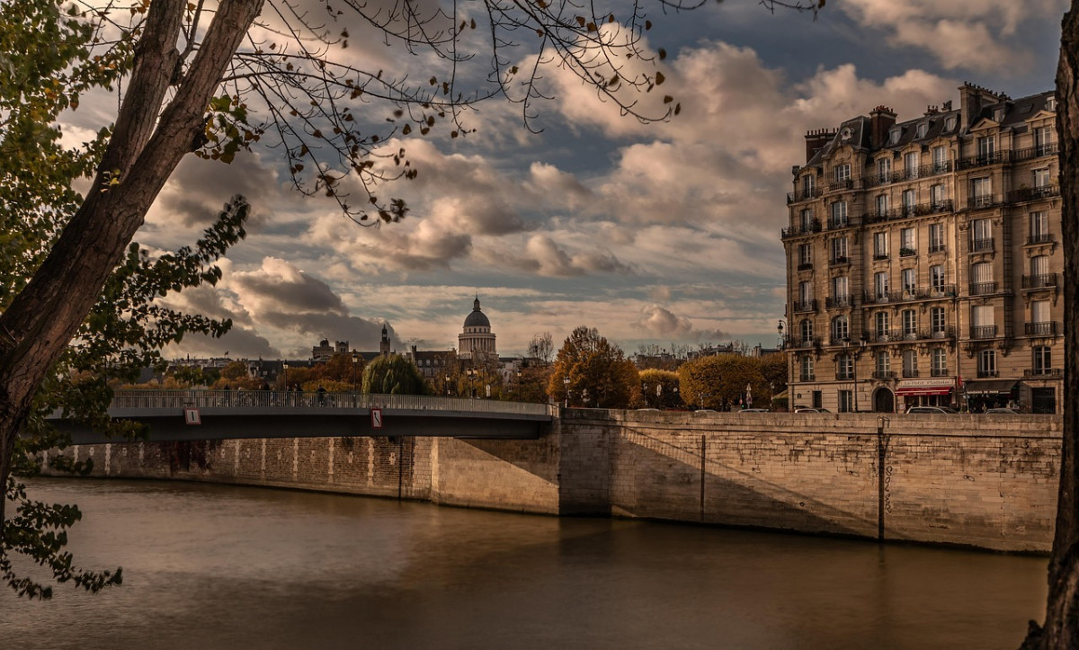 parigi senna francia prospettiva