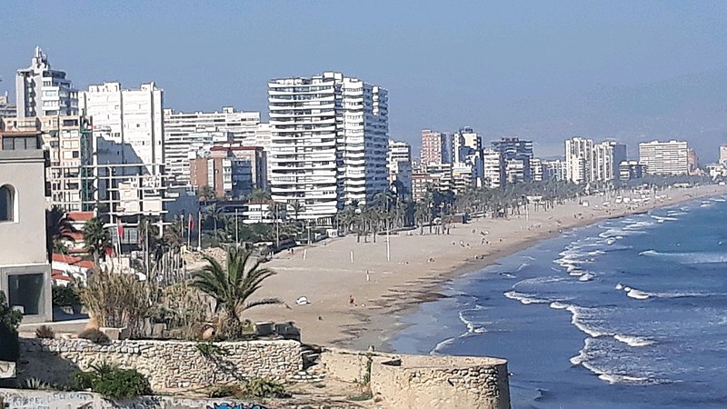 playa de san juan desde el cabo de la huerta alicante