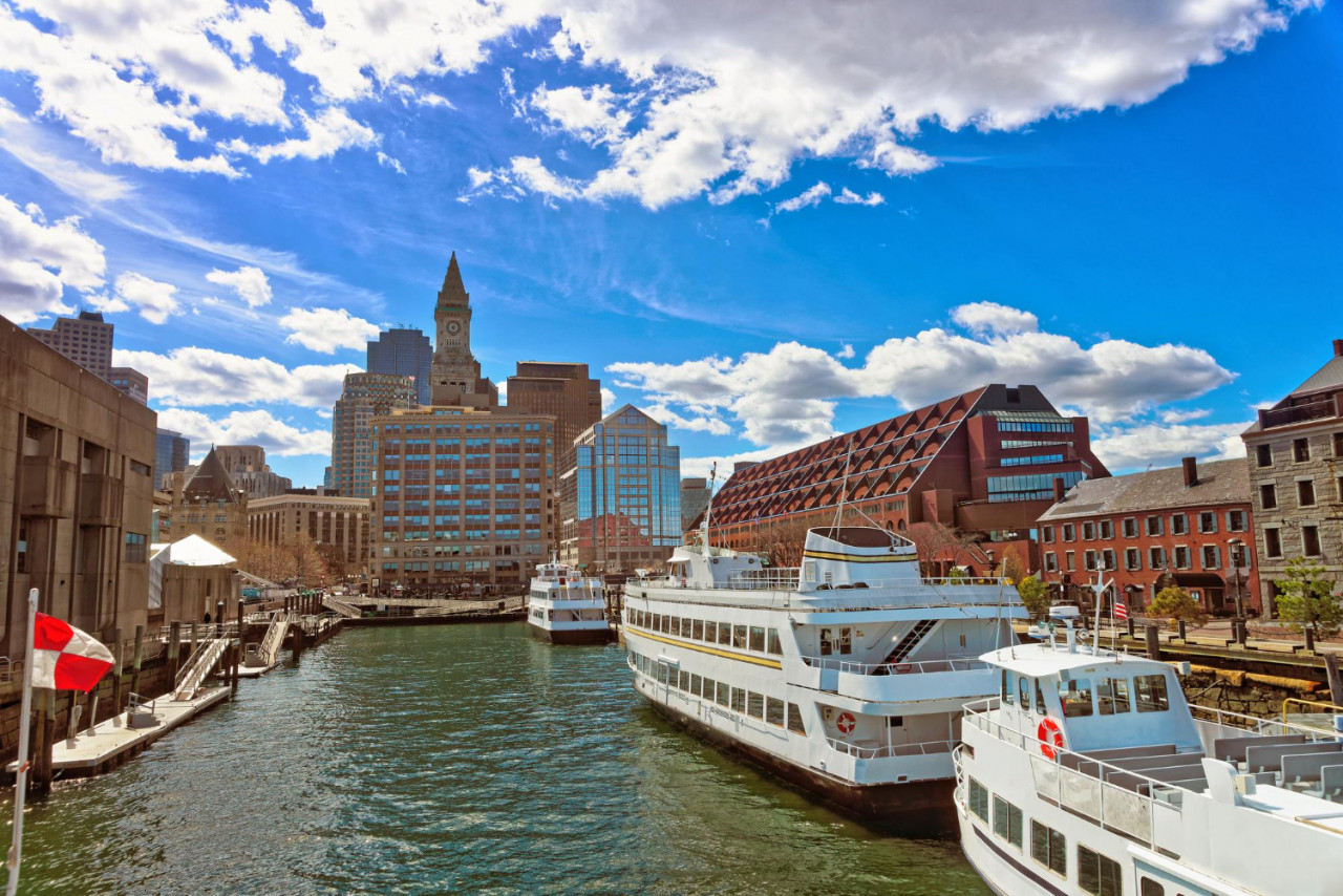 porto e allo skyline di boston