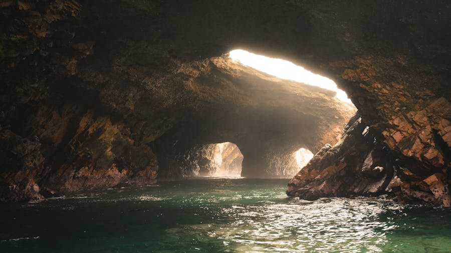 rock arches at ballestas islands paracas peru