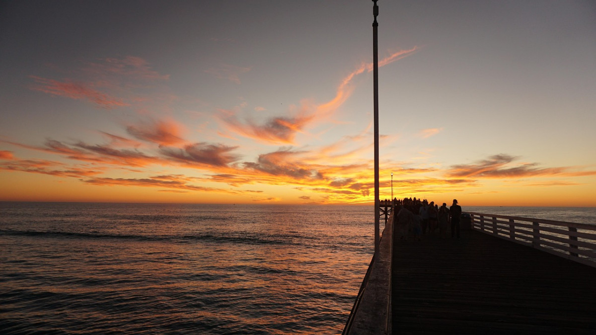 san diego oceano bagliore tramonto 1