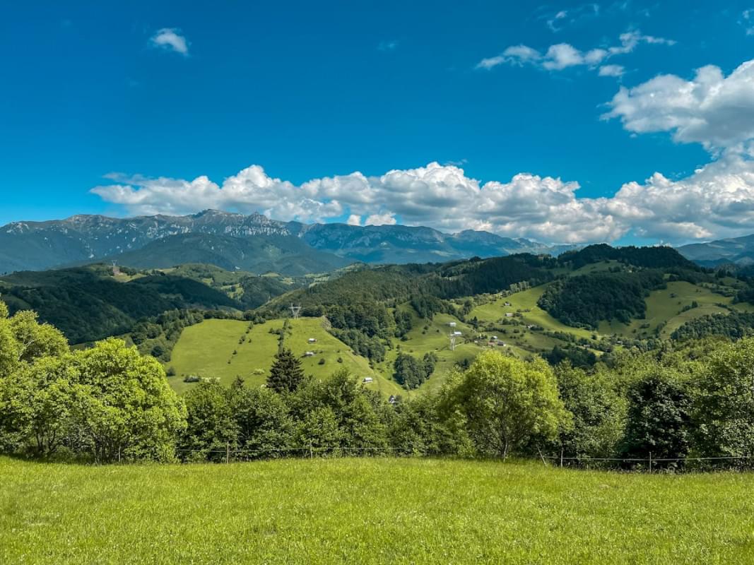 scenic view of breathtaking romanian hills