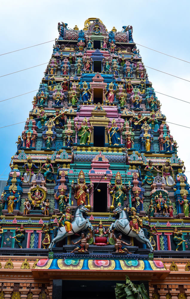 kuala lumpur malaysia 28 august 2023 sri mahamariamman temple