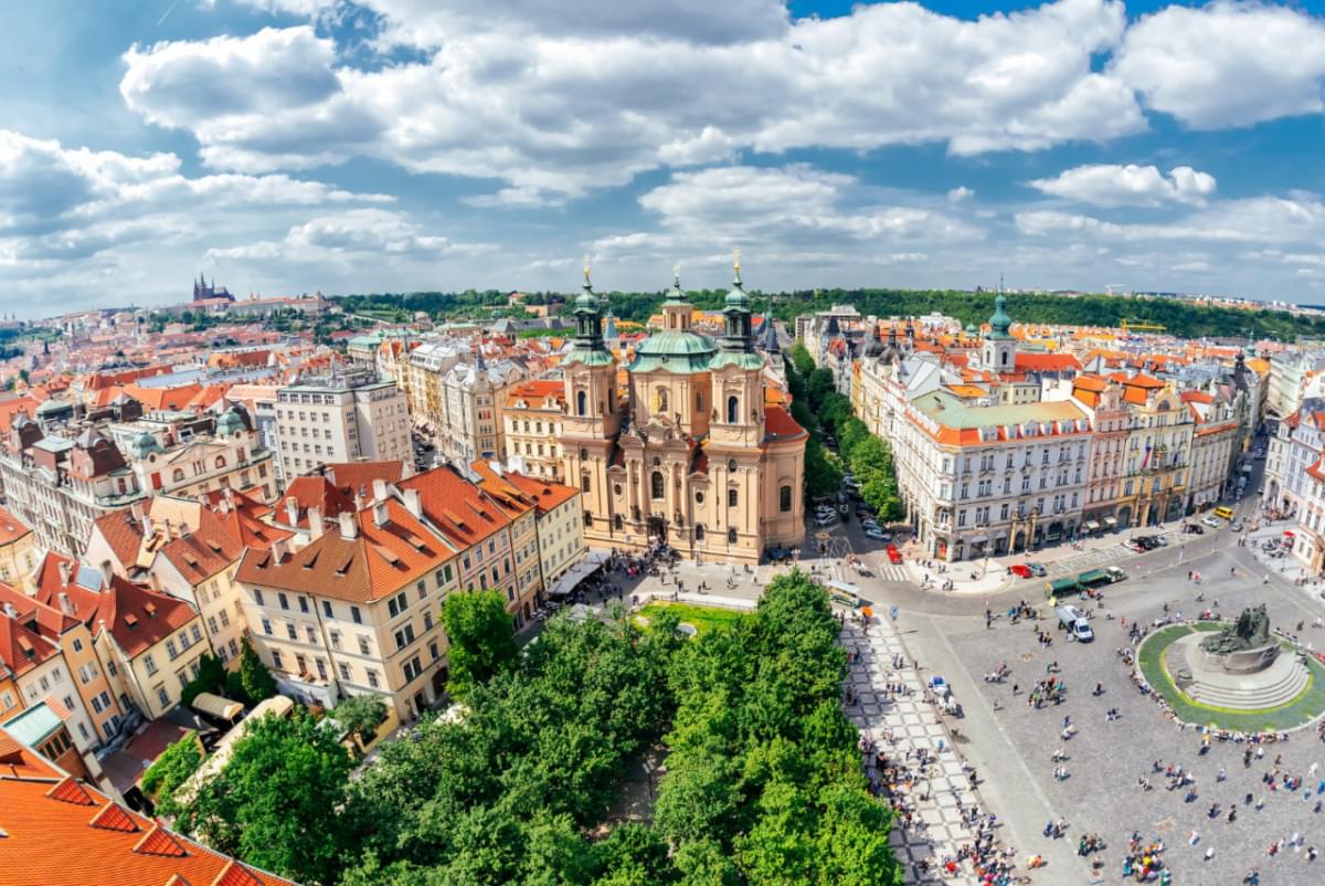 st nicholas church old town square prague czech republic 1