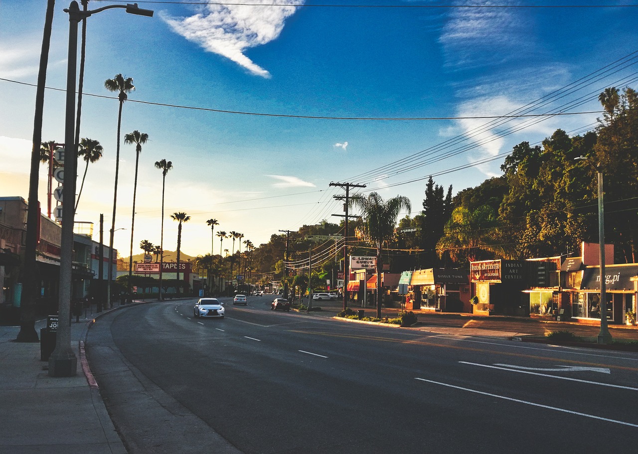 strada veicoli los angeles traffico