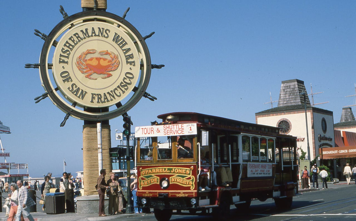 vintage photograph of fishermans wharf san francisco