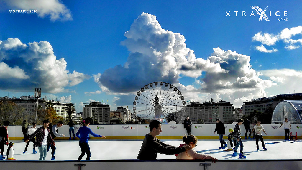 xtraice rink installed at wonderland lisboa